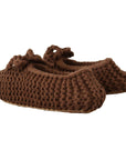 Dolce & Gabbana Elegant Wool Knit Ballerina Flats