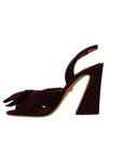 Dolce & Gabbana Elegant Purple Suede Heels Sandals