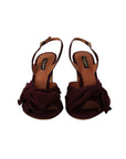 Dolce & Gabbana Elegant Purple Suede Heels Sandals