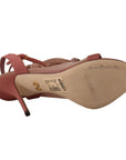Dolce & Gabbana Elegant Pink Ankle Strap Heels Sandals