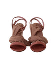 Dolce & Gabbana Elegant Pink Ankle Strap Heels Sandals