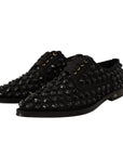 Dolce & Gabbana Elegant Gros Grain Lace-Up Jeweled Flats
