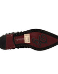 Dolce & Gabbana Elegant Gros Grain Lace-Up Jeweled Flats