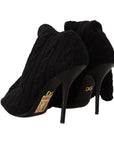 Dolce & Gabbana Elegant Stretch Sock Boots in Black