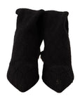 Dolce & Gabbana Elegant Black Stretch Socks Boots