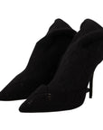 Dolce & Gabbana Elegant Black Stretch Socks Boots