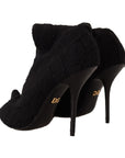 Dolce & Gabbana Elegant Black Stretch Socks Boots