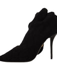Dolce & Gabbana Elegant Black Stretch Socks Boots
