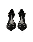 Dolce & Gabbana Elegant Crystal-Embellished Suede Pumps