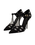 Dolce & Gabbana Elegant Crystal-Embellished Suede Pumps
