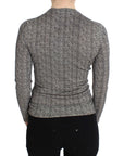 Dolce & Gabbana Elegant Black and White Wool Cardigan