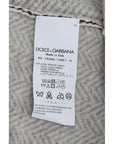 Dolce & Gabbana Elegant Black and White Wool Cardigan