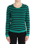 Dolce & Gabbana Elegant Striped Cashmere Silk Sweater