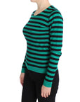 Dolce & Gabbana Elegant Striped Cashmere Silk Sweater