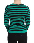 Dolce & Gabbana Elegant Striped Cashmere Silk Sweater