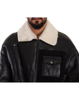 Dolce & Gabbana Elegant Shearling Biker Jacket