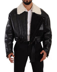 Dolce & Gabbana Elegant Shearling Biker Jacket