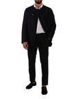 Dolce & Gabbana Elegant Dark Grey Alpaca Blend Jacket