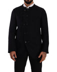 Dolce & Gabbana Elegant Dark Grey Alpaca Blend Jacket