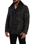 Dolce & Gabbana Chic Double Breasted Wool Blend Overcoat