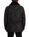Dolce & Gabbana Chic Double Breasted Wool Blend Overcoat