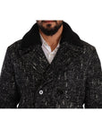 Dolce & Gabbana Chic Double Breasted Wool Blend Overcoat