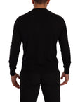 Dolce & Gabbana Elegant V-Neck Black Cashmere Cardigan