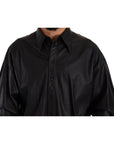Dolce & Gabbana Elegant Black Leather Jacket