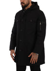 Dolce & Gabbana Elegant Black Parka Hooded Jacket