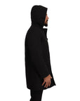 Dolce & Gabbana Elegant Black Parka Hooded Jacket