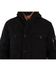 Dolce & Gabbana Elegant Black Parka Hooded Jacket