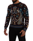 Dolce & Gabbana Elegant Bordeaux Cashmere Crewneck Sweater