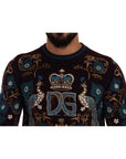 Dolce & Gabbana Elegant Bordeaux Cashmere Crewneck Sweater