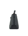 Michael Kors Mercer Small Black Signature Leather Bucket Crossbody Handbag Purse
