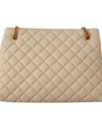 Versace Elegant Quilted Nappa Leather Tote