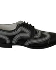 Dolce & Gabbana Elegant Black and White Derby Shoes