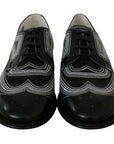 Dolce & Gabbana Elegant Black and White Derby Shoes