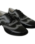 Dolce & Gabbana Elegant Black and White Derby Shoes