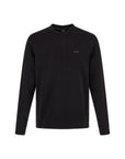 Hugo Boss Elegant Black Cotton Round Neck Sweatshirt