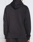 Hugo Boss Elegant Dark Blue Cotton Hooded Sweatshirt