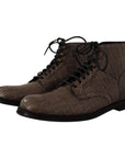 Dolce & Gabbana Elegant Crocodile Derby Brogue Boots