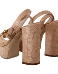 Dolce & Gabbana Elegant Pink Platform Heels