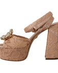 Dolce & Gabbana Elegant Pink Platform Heels