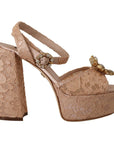 Dolce & Gabbana Elegant Pink Platform Heels
