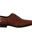 Dolce & Gabbana Elegant Exotic Crocodile Leather Formal Shoes
