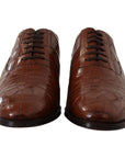 Dolce & Gabbana Elegant Exotic Crocodile Leather Formal Shoes