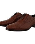 Dolce & Gabbana Elegant Exotic Crocodile Leather Formal Shoes