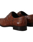 Dolce & Gabbana Elegant Exotic Crocodile Leather Formal Shoes
