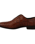 Dolce & Gabbana Elegant Exotic Crocodile Leather Formal Shoes