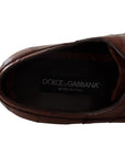 Dolce & Gabbana Elegant Exotic Crocodile Leather Formal Shoes